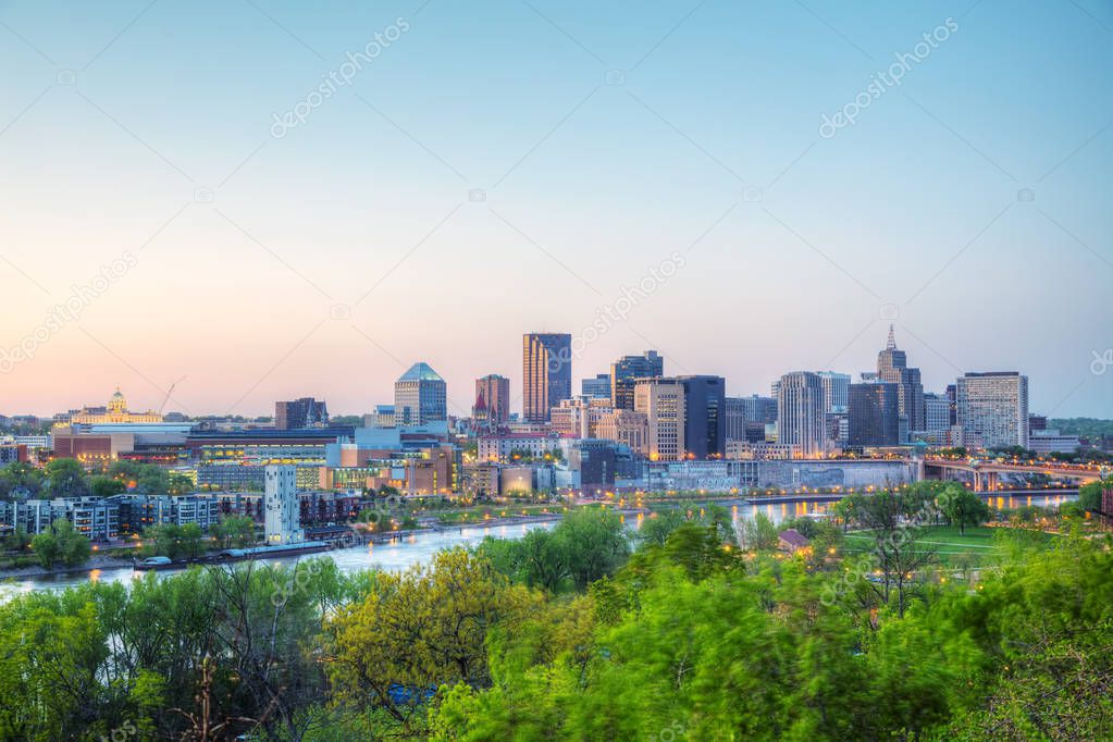 Overview of downtown St. Paul