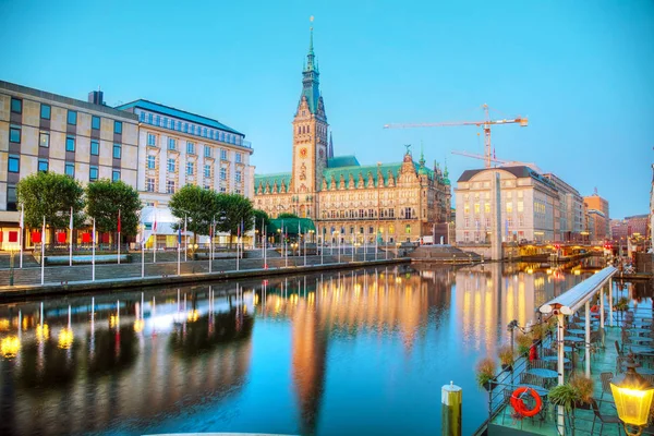 Rathaus de Hamburgo, Alemanha — Fotografia de Stock