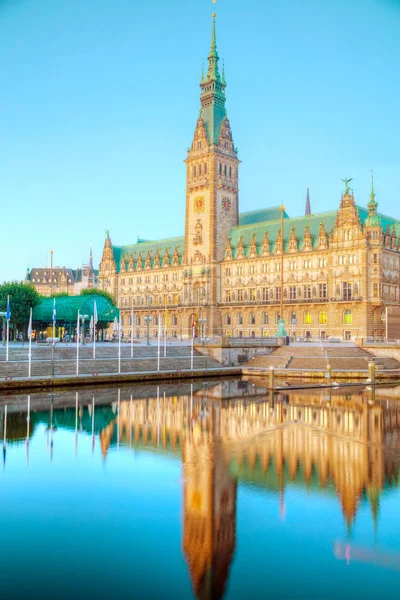 Rathaus Hamburg, Niemcy — Zdjęcie stockowe