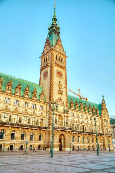 Rathaus de Hamburgo, Alemanha — Fotografia de Stock