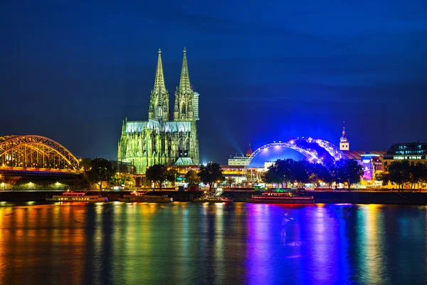 Aerial View Cityscape Cologne Sunset — Stock Photo, Image