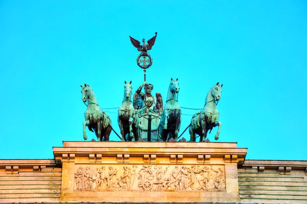 Quadriga Top Brandenburg Gate Berlin Germany — Stock Photo, Image