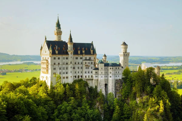 Zámek Neuschwanstein Bavorsku Slunečný Den — Stock fotografie