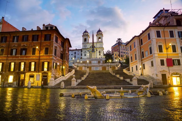 Spanish Steps at Spagna square — Stock Photo, Image