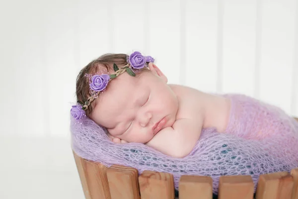 Sleeping newborn baby — Stock Photo, Image