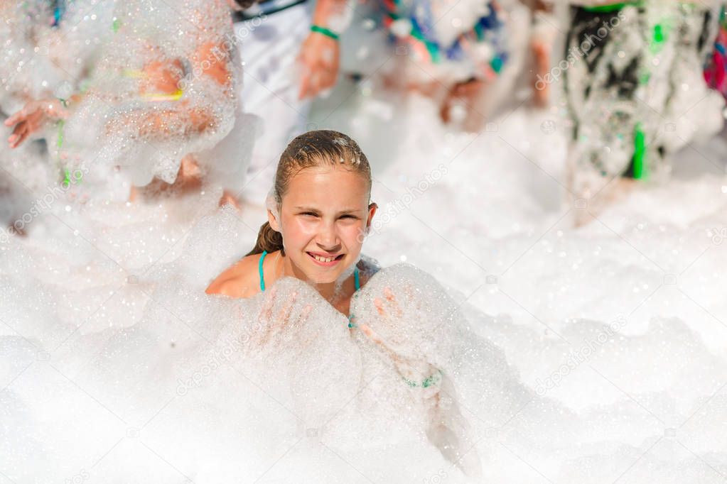 Foam Party on the beach.