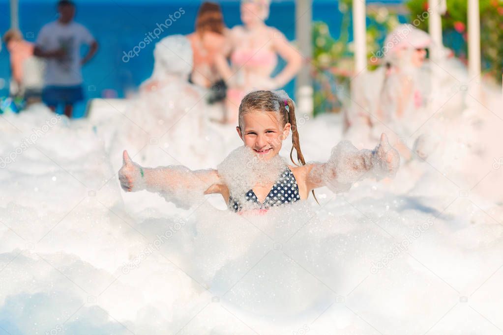 Foam Party on the beach.