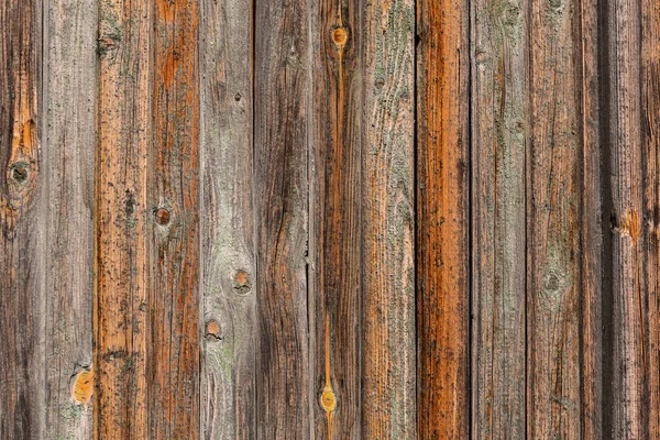 Fecho Vertical Parede Prancha Madeira Velha Fundo Madeira Marrom Cerca — Fotografia de Stock