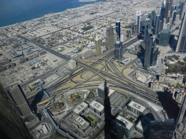 Dubai gökdelen üst görünümü