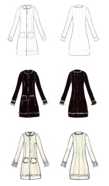 Gösterim amacıyla yaklaşımlar çeşitli moda tasarımcıları