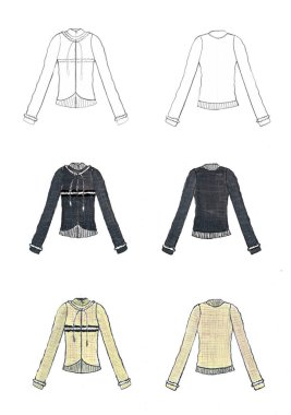 Gösterim amacıyla yaklaşımlar çeşitli moda tasarımcıları