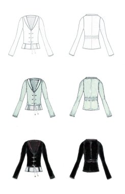 Gösterim amacıyla yaklaşımlar çeşitli moda tasarımcıları