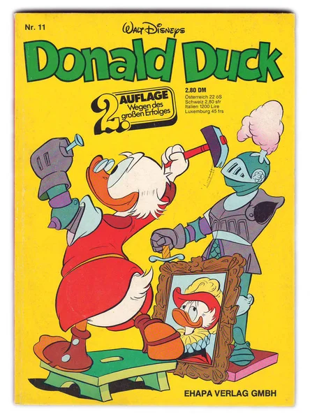 Walt Disney Cómic Pato Donald Portada Edición Alemana 1975 — Foto de Stock