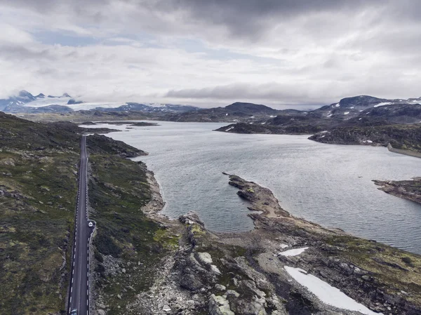 Panoramische Weg Sognefjellet Pas — Stockfoto