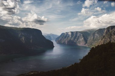 Norveç 'te Nryfjord görünümü