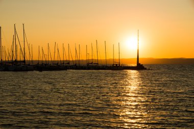 Balaton adlı güzel gün batımı