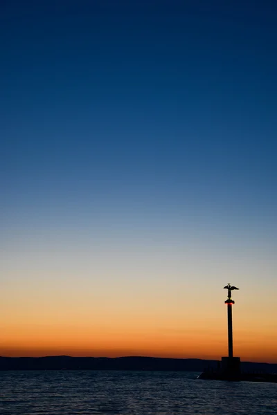 Bellissimo tramonto a Balaton — Foto Stock