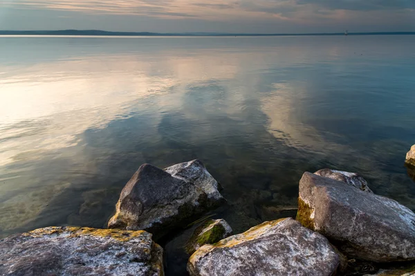 Belo lago Balaton — Fotografia de Stock