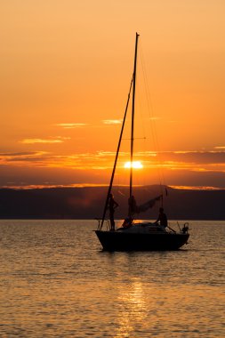Balaton adlı güzel gün batımı