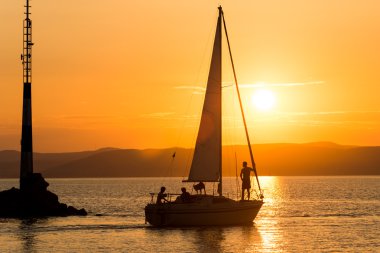 Balaton adlı güzel gün batımı