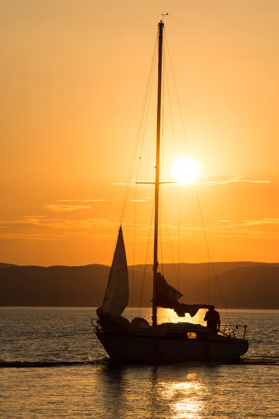 バラトン夕陽が美しい — ストック写真