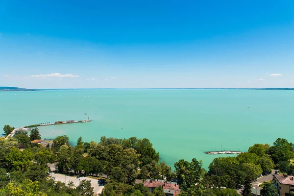 Vista do lago Balaton — Fotografia de Stock