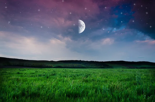 Zobacz na nocnym niebie — Zdjęcie stockowe