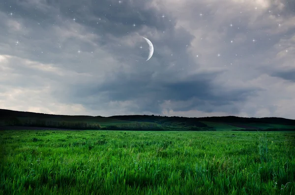Zobrazit na noční obloze — Stock fotografie