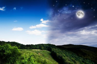 Gün ang gece arka plan.