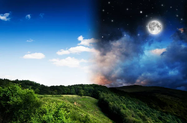 Gün ang gece arka plan.