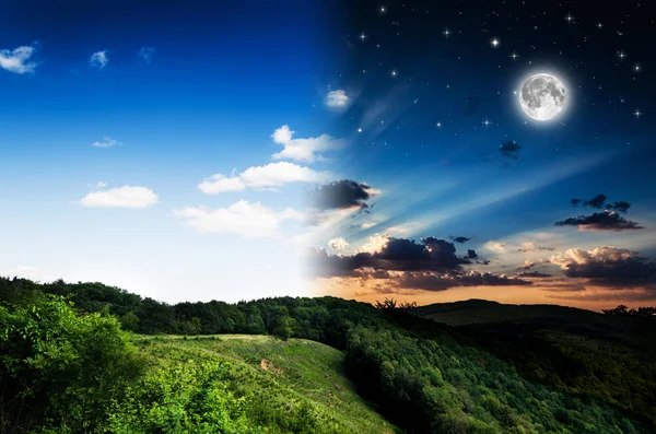 Gün ang gece arka plan.