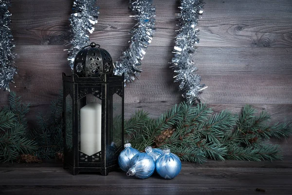 木の板のクリスマスの装飾 — ストック写真