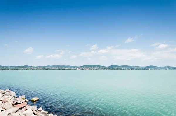 如画的风景的巴拉顿湖 — 图库照片