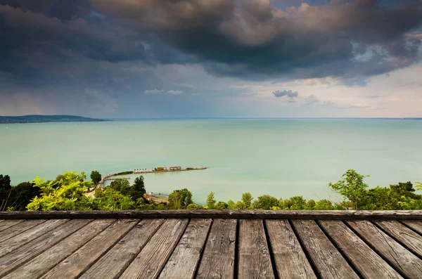 Озеро Балатон в Угорщині — стокове фото