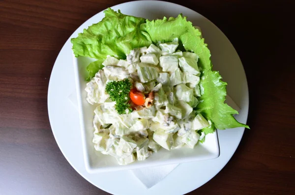 Salada Tradicional Com Maionese Batata — Fotografia de Stock