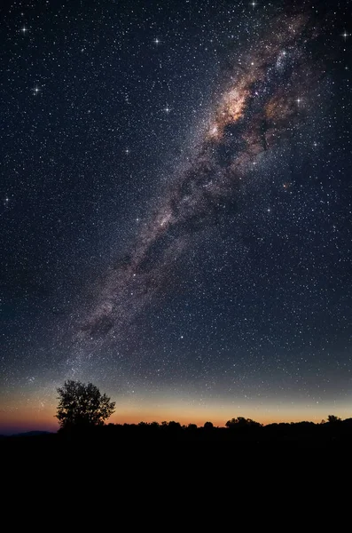Beautiful Night Sky Milkway Background — Stock Photo, Image