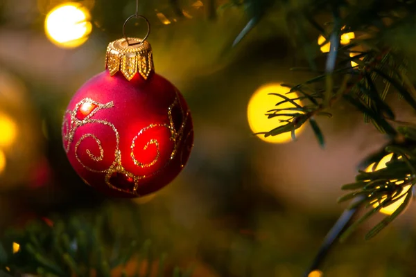 Christmas Ball Cozy Background — Stock Photo, Image