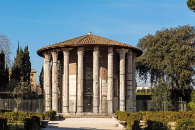 Roma 'da eski bir rotonda. Herkül Tapınağı, İtalya