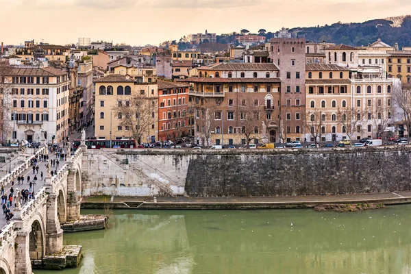 Roma Şehri Panoramik Manzarası Roma Nın Güzel Manzarası Roma Çatısı — Stok fotoğraf