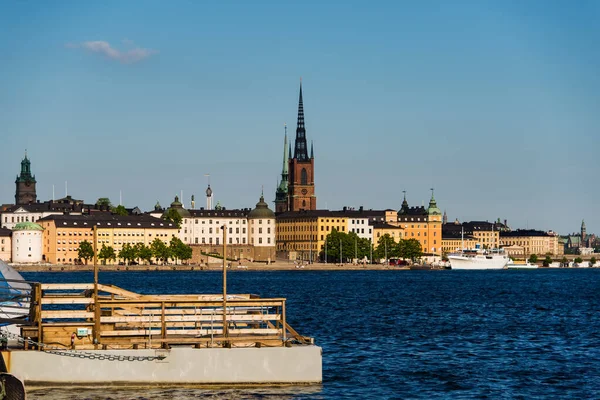 Vista Della Città Vecchia Gamla Stan Stoccolma Svezia Estate — Foto Stock