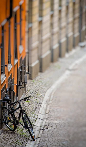 Rowery Sztokholmskiej Ulicy Szwecja — Zdjęcie stockowe