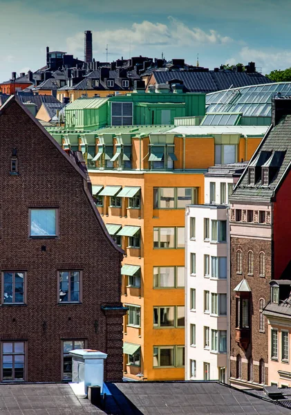 Stockholm Building Facades Sweden — Stock Photo, Image