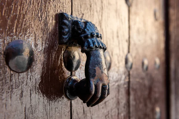 Door Details City Toledo Spain — Stock Photo, Image