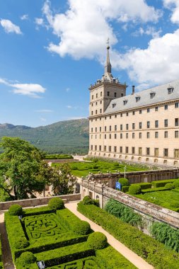Escorial. San Lorenzo de el Escorial 'ın kraliyet koltuğu. İspanya