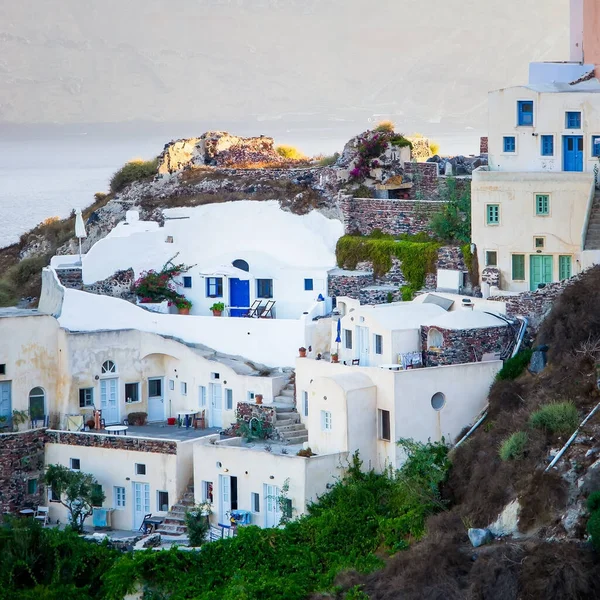 Typical Cave Architecture Santorini Island Greece — Stock Photo, Image