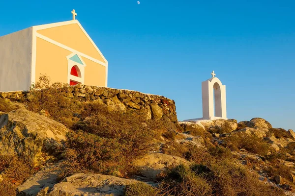 Typical greece christian church on Santorini island. Santorini, Cyclades, Greece.