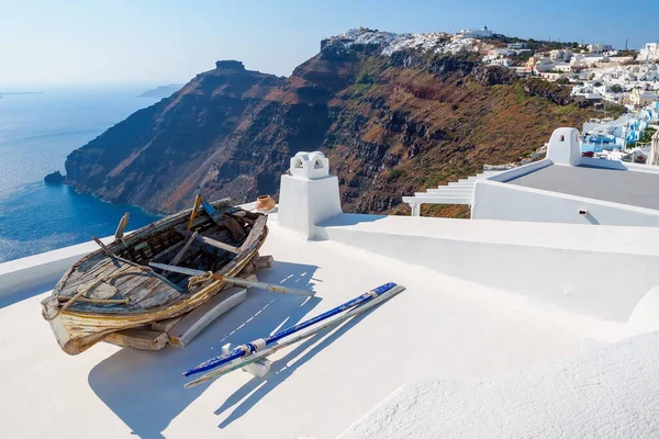 Traditionell Santorini Arkitektur Och Fantastisk Havsutsikt Santorini Cyklader Grekland — Stockfoto