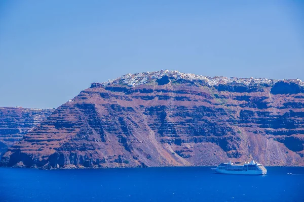 Santorini View Volcano Cyclades Greece — Stock Photo, Image