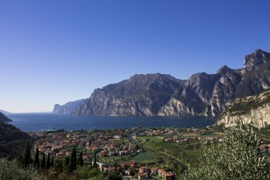 dağ lake Garda, havadan görünümü