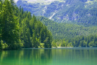 Lake Tovel Trentino Alto Adige, İtalya